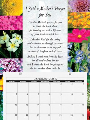 Mothers Prayer Calendar