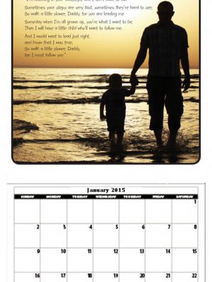 Walk with Daddy Calendar